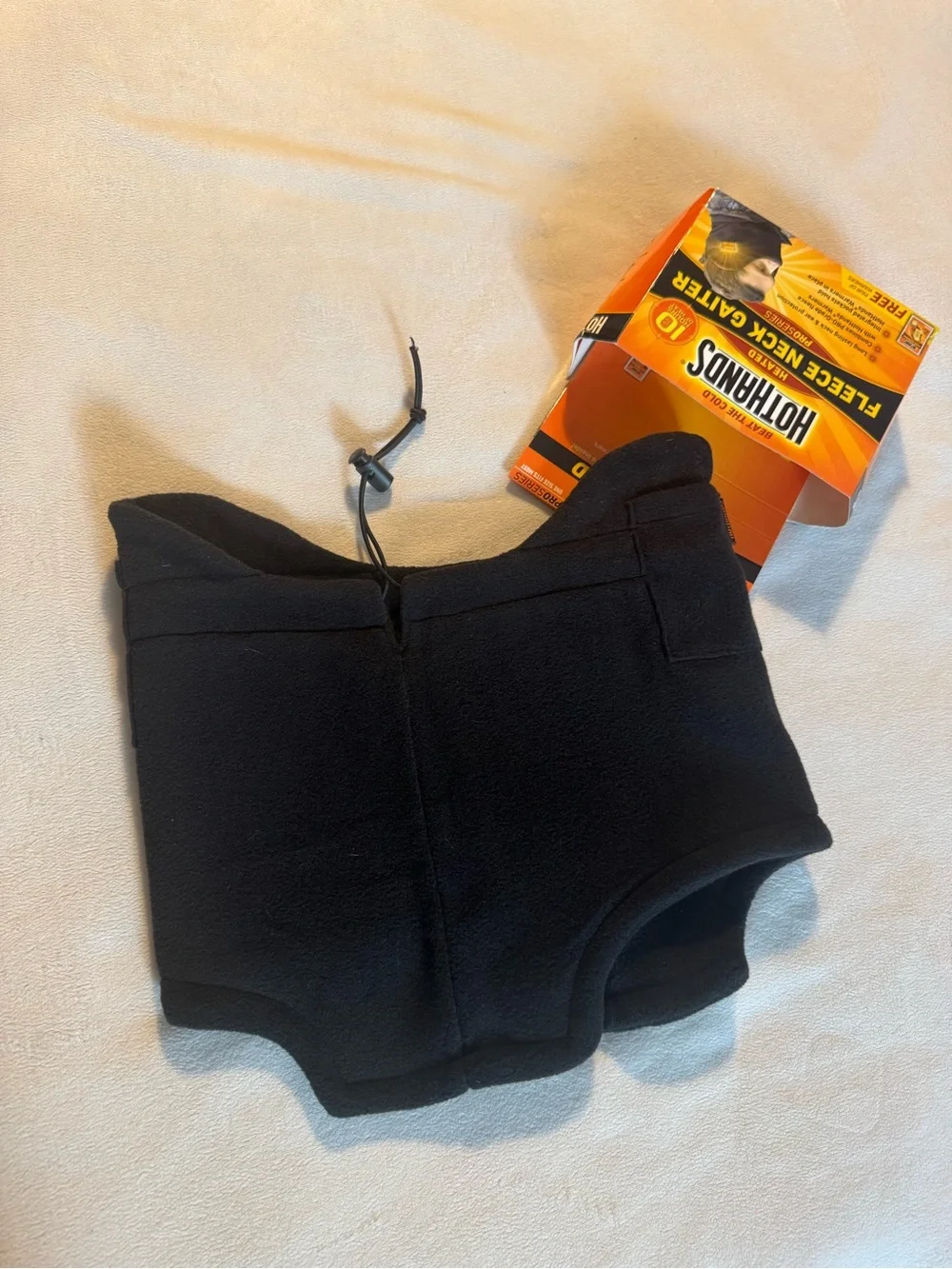 Black Fleece Neck Gaiter – Men’s Thermal Coverage